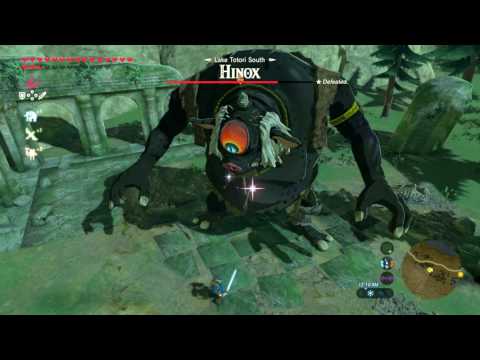Fully Powered Master Sword DESTROYS Black Hinox - Zelda Breath of the Wild