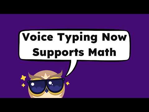 How to use Math Mode in Voice Typing