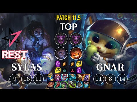 JT Rest Sylas vs Gnar Top - KR Patch 11.5