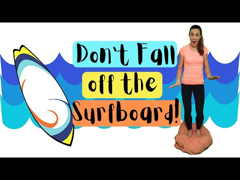 Don't Fall Off the Surfboard! 🏄🌊 (Balance & Coordination Exercise Activity)