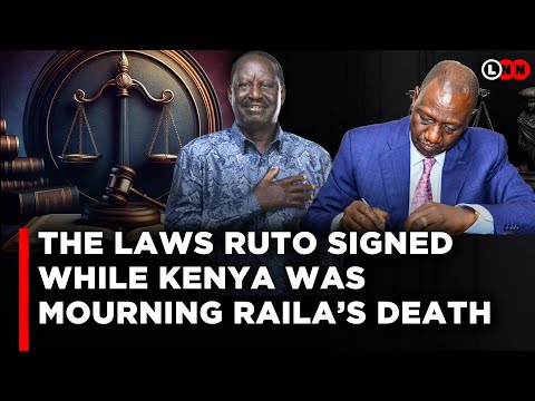 Why Did Ruto Sign 8 Laws While Kenyans Were Mourning Raila? What Is He Hiding? | LNN
