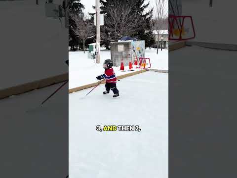 Nothing better than a 2 year old singing and laughing ❤️🏒🙌 #2yearsold #odr #IceSkating #hockey