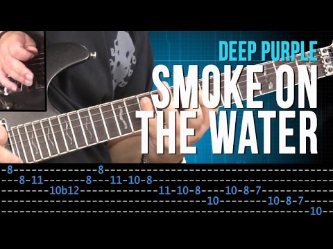 Smoke on the water - Deep Purple (aula de guitarra - tutorial - how to play)