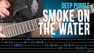 Smoke on the water - Deep Purple (aula de guitarra - tutorial - how to play)