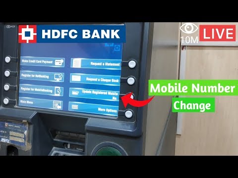 How to Update New Mobile number in HDFC Bank | LIVE 🔴 | How to change Mobile number in HDFC Bank Video