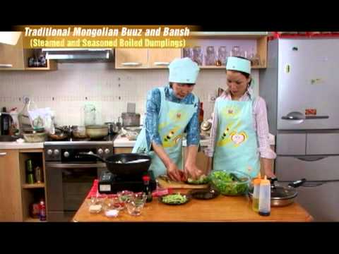 Traditional Mongolian Buuz and Bansh (Steamed and Seasoned Boiled Dumplings) (In Mongolian)-2