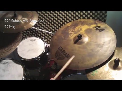 Ride cymbal video blog #11 - 22" Sabian AA Raw ride 2294g