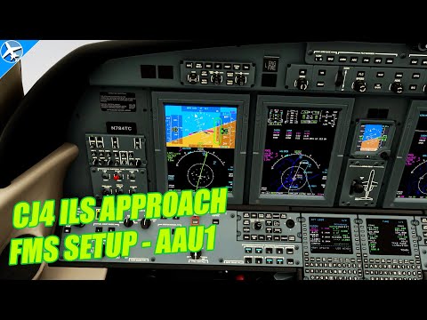 Setting Up an ILS Approach in the CJ4 FMS/FMC | Microsoft Flight Simulator - Part 2
