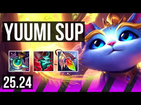 YUUMI & Sivir vs NAMI & Lucian (SUP) | KR Master | 25.24