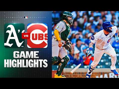 시카고컵스 VS 애슬레틱스 1:2 MLB 스포츠하이라이트