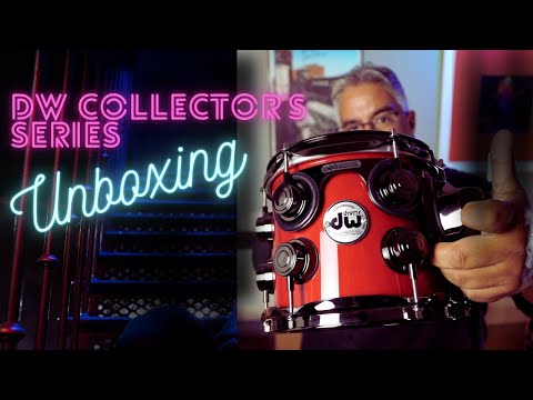 Unboxing New DW Collector's Series Maple/Mahogany Drums in Candy Apple Red