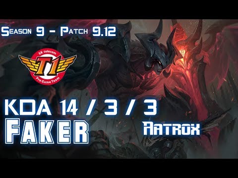 SKT T1 Faker AATROX vs NEEKO Mid - Patch 9.12 KR Ranked