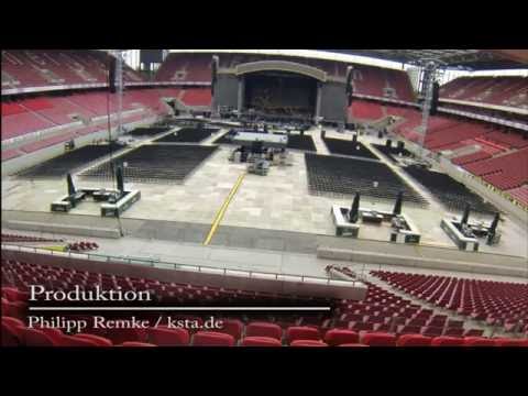 So wird das Rhein-Energie-Stadion für Konzerte umgebaut (Zeitraffer)