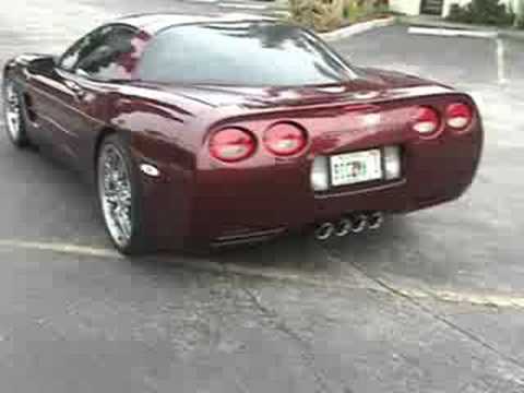 2003 Chevy Corvette C5 Corsa exhaust revving, drive-by