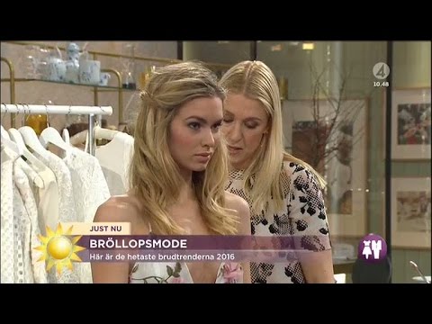 Här är de hetaste brudtrenderna 2016 - Nyhetsmorgon (TV4)