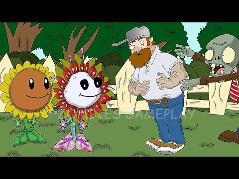 Plants vs Zombies 2 New Cartoons Animation #90 : Sun Flowers vs Crazy Dave vs Zombie