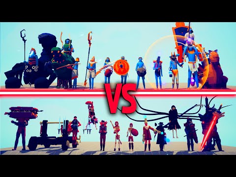 MEGA EGYPT TEAM vs MEGA SPOOKY TEAM | TABS - Totally Accurate Battle Simulator