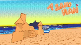 building sand castles with a rotund elephant