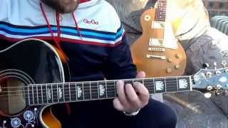 Stone Roses-Fools Gold-Acoustic guitar lesson.