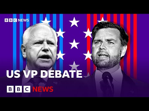 Watch the video | Tim Walz and JD Vance in US vice-presidential debate | BBC News