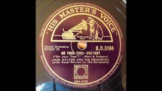On your toes, Jack Hylton, 1937