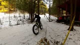 preview picture of video 'Le VéloNeige de Coaticook 2014 - La Course PLP Foyer du Sport'