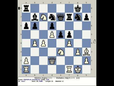 Gleizerov, Evgeny vs Sherbakov, Vitaly S | RSFSR Chess 1985, Sverdlovsk Russia