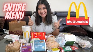 I ordered the entire MCDONALD'S menu | taste test 😋