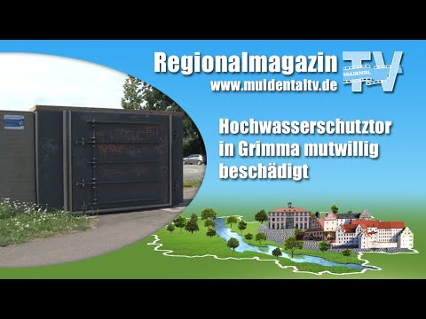 Hochwasserschutztor mutwillig beschädigt - Pressekonferenz zum Vorfall