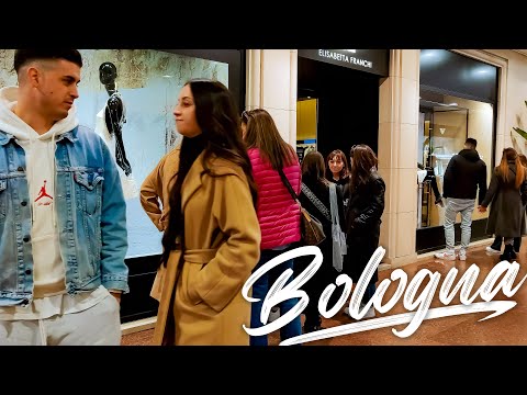 NOISY AND MUSICALLY CAPITAL. BOLOGNA. Italy - 4k Walking Tour around the City - Travel Guide #Italy