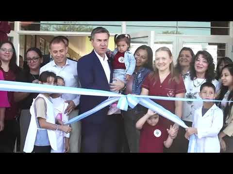 El Gobernador inauguró hoy el nuevo edificio de la Escuela Especial 39, en Presidencia de la Plaza.
