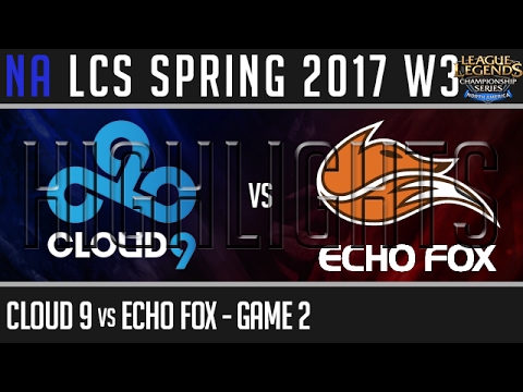 Cloud 9 vs Echo FOX Highlights Game 2 - NA LCS W3D3 Spring 2017 - C9 vs FOX G2