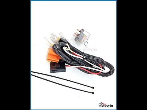 12V Horn Wiring Harness Relay with Fuse Kit for Motorcycle Motocyte
