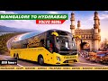 MANGALORE TO HYDERABAD FULL BUS JOURNEY BY VIJAYANAND TRAVELS VOLVO 9600 SLEEPER YELLAPUR GHAT ️