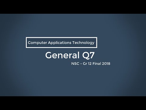 NSC CAT Nov 2018 - Q7 General