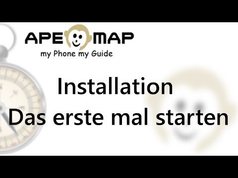 Ape@Map Installation + Das erste mal Starten