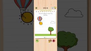 Brain Test 5 Level 98: The air balloon must fly safely Walkthrough