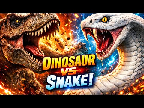 5 Million Years Ago: T-Rex vs Giant White Snake | The Deadliest Jungle Battle