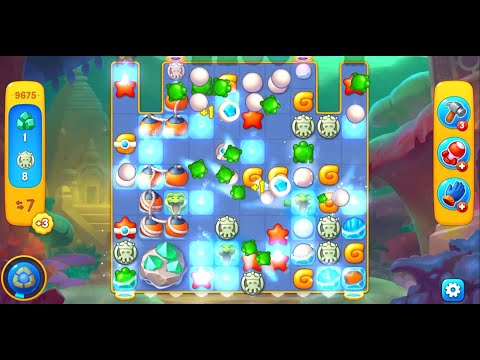 Fishdom level 9675 with a puzzle (с головоломкой)