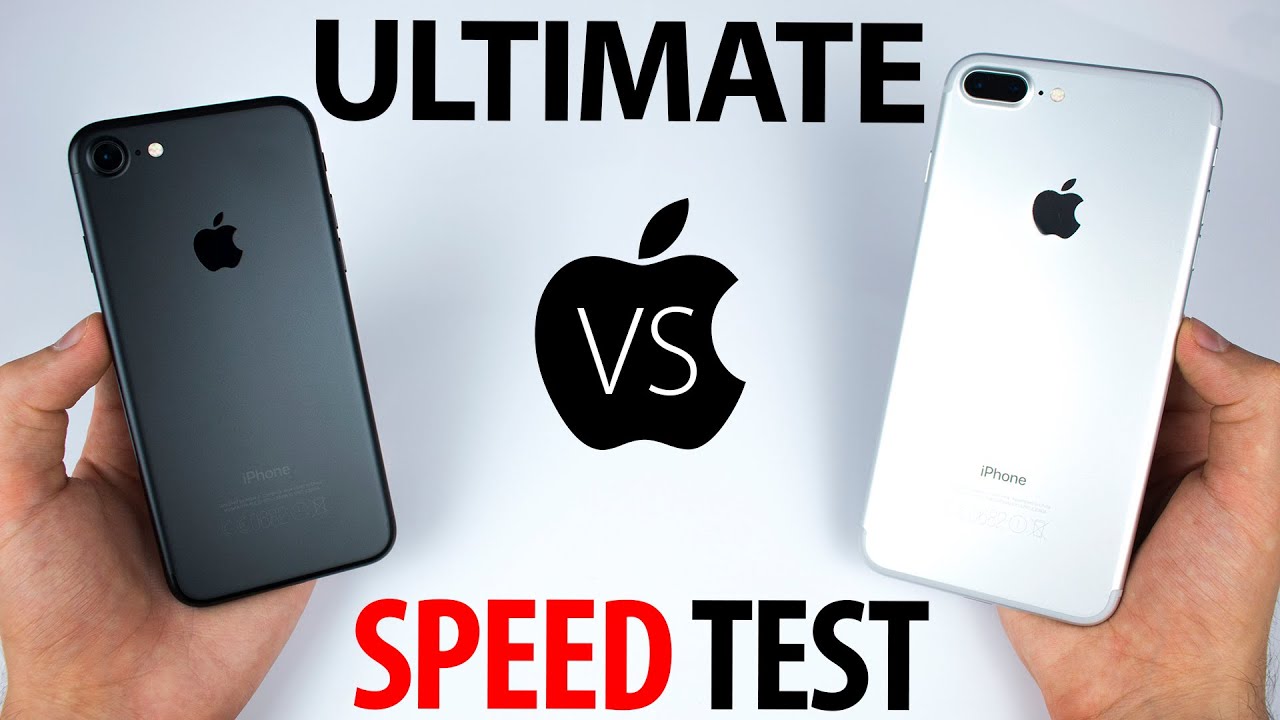 iPhone 7 vs 7 Plus - The ULTIMATE SPEED Test!