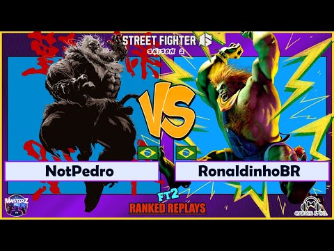 Street Fighter 6 - NotPedro (akuma_ VS RonaldinhoBR (blanka) *** Masterz TV