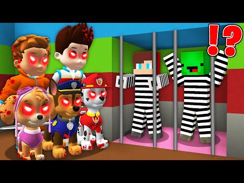 Escape Scary PAW PATROL.EXE Prison in Minecraft