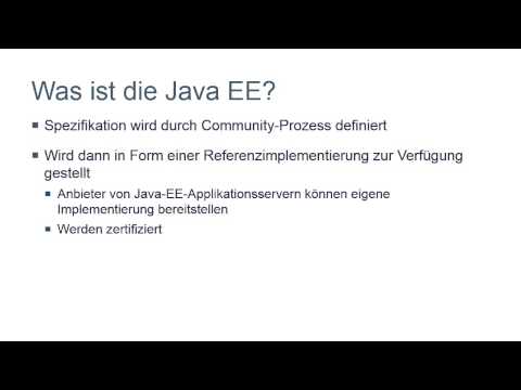 Java EE 7 Tutorial: Was ist die Java EE? |video2brain.com