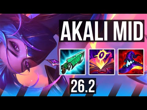 AKALI vs IRELIA (MID) | Dark Harvest, Perfect KDA: 17/0/3 | EUW Grandmaster | 26.2