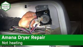 Amana, Whirlpool & Maytag Dryer - No heating - Diagnostic & Repair