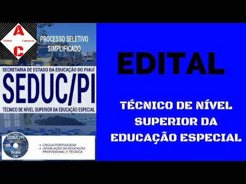 Apostila Concurso SEDUC-PI 2017 - Téc. Nível Superior da Educação Especial