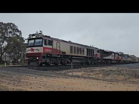 1PM9 SCT "Grey Ghost" (2x CSR, CF), Forrestfield WA to Laverton VIC, 1640, 25/9/24, Ararat West VIC