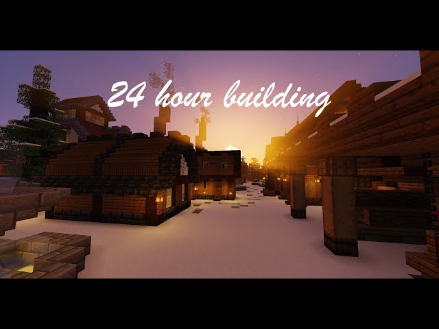 Winter village built in 24(technically 33) hours Minecraft Map