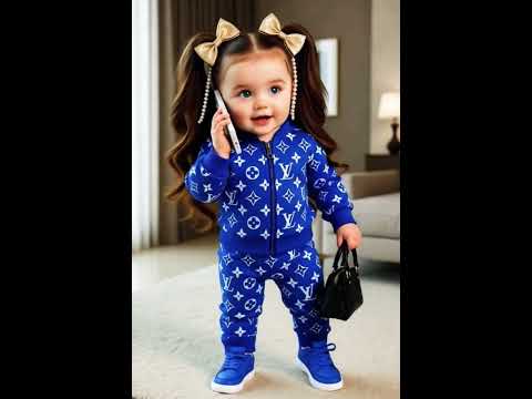 Cutest Baby Girl in Luxury Style #BabyFashion#LuxuryKids#MiniModel#StylishBaby#CutestGirl