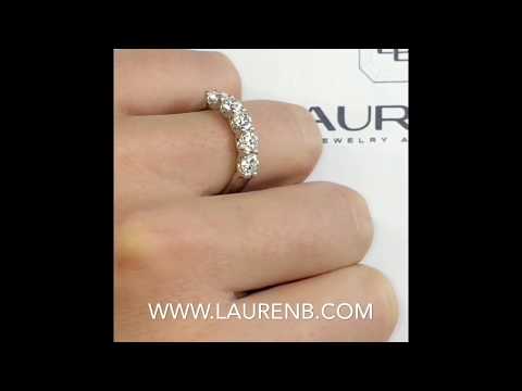1.65 ct Diamond U-Shape Wedding Band